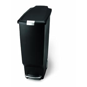 Simplehuman - CW1361 - Poubelle � p�dale - Roues et couvercle Shox - Noir - 40 litres (Import Grande Bretagne)