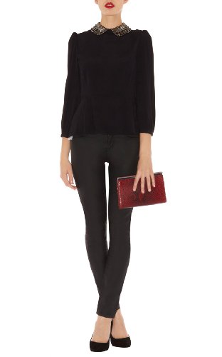 Beaded Collar Blouse