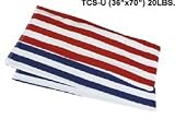 Wet Products CABANA STRIPE TOWEL ULTRA in Blue - 36 x 70