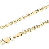14K Yellow Gold Diamond Cut Cable Chain - 20 inches 14K Yellow Gold Diamond Cut Cable Chain - 20 inches