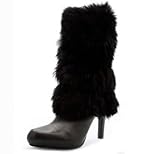 Black Rabbit Boot Fur Cover