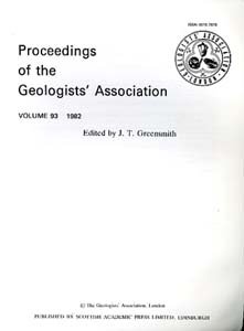 City Travel Guides Discounted  Books : Proceedings of the Geologists' Association Vol 93 1982 Contents List