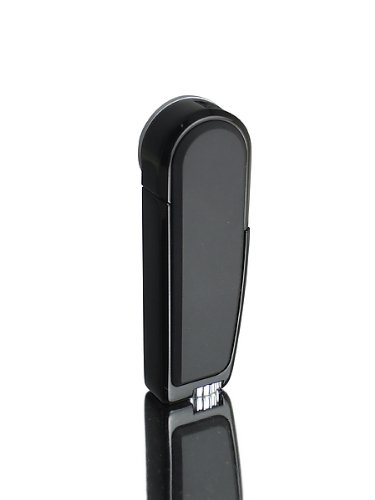 Wenger-briquet à gaz, Hydor, noir boîtier en métal, noir, drehbarer Zündhebel