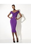 Shape fx Enhance and control twist dress (misses 6 DEEP--VIOLET)