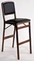 Folding Bar Stool - Black - Set of 2 (Black) (41 1/4"H x 16"W x 20 1/4"D)