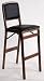 Folding Bar Stool - Black - Set Of 2 (black) (41 1/4