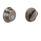 Schlage B60N620 Deadbolt, Keyed 1 Side, Antique Pewter