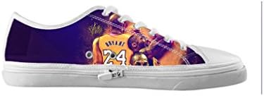 Custom Kobe Bryant Flat Canvas Shoes and Sneakers for Women (New)