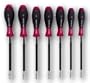 Wiha 37291 Long Flexible Shaft Nut Driver Set with SoftFinish Handles, Metric, 7 Piece