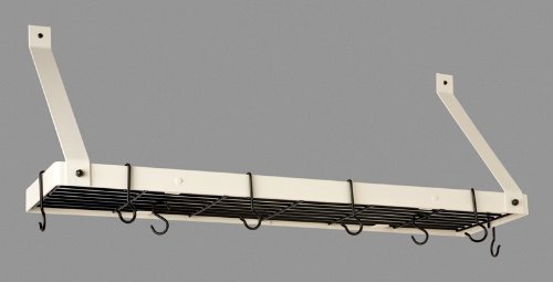 Bookshelf Rack in Classic Black and White Hooks (Black/Copper)