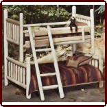 'White Ozark' Twin over Full Bunk Bed