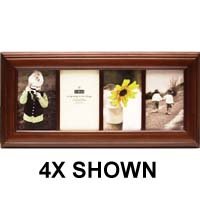 Burnes of Boston Cambridge, Wood Picture Frame for a 4" x 6" Photograph, Color: Walnut