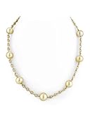 14K Gold Tincup Necklace with 10 11mm Light Golden Pearls 31m29WzmOxL. SL160 14K Gold Tincup Necklace with 10 11mm Light Golden Pearls