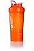 BlenderBottle ProStak System with 22-Ounce Bottle and Twist n' Lock Storage, Orange/Orange