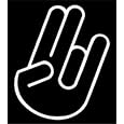 Shocker Decal Sticker White