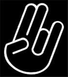 Shocker Decal Sticker White