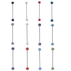 Kadima Body Piercing Jewelry Lot of 12 14G 5/8