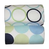Groovy Blue Large Dot & Hollow Dot Receiving Blankets - 2-Piece Set