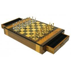 Hi-Gloss Walnut Chess Set by Stacks and Stacks