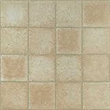 Dynamix 12 x 12 Inch Vinyl Tiles - Light Gold Squares