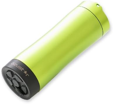 Azustar Rocktube 2000 Wireless Ultra Portable Bluetooth Speaker with backup power bank for mobile devices, suitable for outdoor with water resistant IPx4 protection and Bluetooth conferencing with advance noise cancellation - work with Apple, Android and most Bluetooth enable devices (Green)