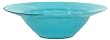 Colorful Recycled Art Glass Large Aqua Blue Saturn Bowl 14"D, 4"H