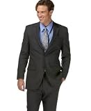 Alfani Red Charcoal Stripe Suit Separates