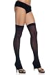 Opaque Footless Thigh High Nylon Stocking (Light Pink-One Size)