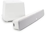 Boston Acoustics TVee Model 2 Powered stereo sound bar with wireless woofer Silver