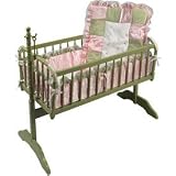 Victoria's Garden Cradle Bedding - Size 15x33