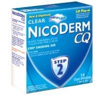 Nicoderm CQ Step 2 Clear Stop Smoking Patch, 14 mg Smart Control Release, 2 w...