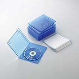 ELECOM スリムBlu-rayディスクケース(1枚収納タイプ、10枚セット) クリアブルー CCD-BLUS110CBU