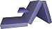 Brand New Navy Shikibuton Trifold Foam Beds 3" Thick X 27" Wide X 75" Long, 1.8 lbs high density resilient white foam, Floor Foam Folding Mats.