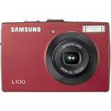 Samsung L100 8.2MP Digital Camera with 3x Optical Zoom (Red)