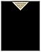 50 Dark Black Smooth Card/Cover Sheets - 8.5
