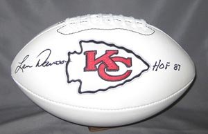 Len Dawson Signed Chiefs Football - HOF