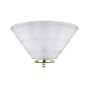 Westinghouse 64494 One-Light Wall Sconce, Polished Brass with Frosted Ribbed Glass