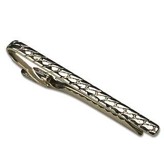 Childrens Toyshop  Jewelry : Forzieri Crocodile Silver Plated Tie Clip