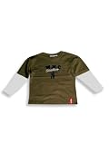Wild Mango - Boys Long Sleeved Tee, Brown, White