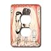 Londons Times Funny Panel Hollywood Cartoons - Abraham, Martin, And John - Light Switch Covers - 2 plug outlet cover