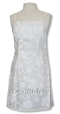 Empire Mini Sundress - Women's Classic Hibiscus Spaghetti Strap Hawaiian Aloha Form Fitting Sun Dress