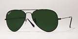 Ray-Ban Aviator Large Metal RB 3025 Sunglasses (All Colors) NEW - 62 14 - 002 BLACK GREEN CRYSTAL