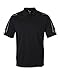 adidas A76 Men's Climalite 3-Stripes Cuff Piqu̩ Polo Black/White