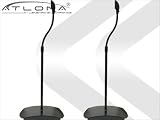 Atlona Universal Floor Speaker Stands (Pair) (Black), Speaker Accessories, Audio and Video