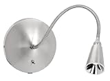 Access Lighting 62089-BS LED Gooseneck Wall Lamp, Brushed Steel Finish