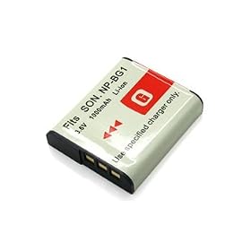 3.6V 1000mAh Rechargeable Li-ion Battery for SON.NP-BG1 (White) + Worldwide free shiping