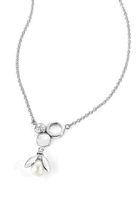 Morellato - SKQ02 - Abeille - Collier Femme - Acier - Perle Naturelle et Cristaux - 45 cm