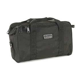 Sportster Reinforced Pistol Range Bag Black Nylon