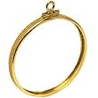 14K Yellow Gold Coin Bezel Frame for $20.00 Liberty USA