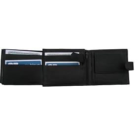 Black designer Soft Hide leather wallet by Prime Hide